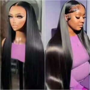 Brazilian Straight Human Hair 200% Density 13x6 lace 30 inch Wig